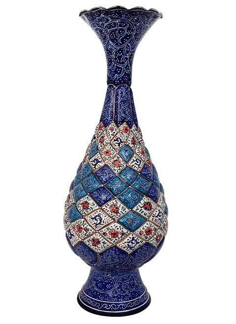 Minakari vase,Persian Art, Handmade Vase, Office Decor Vase, Vase for Flowers, Home Gift, outdoor patio Décor