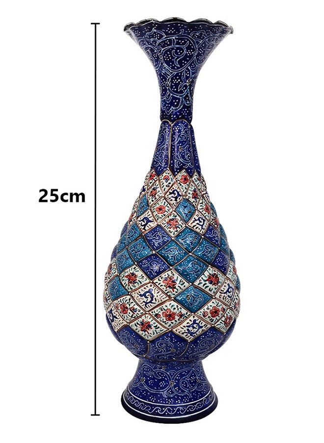 Minakari vase,Persian Art, Handmade Vase, Office Decor Vase, Vase for Flowers, Home Gift, outdoor patio Décor