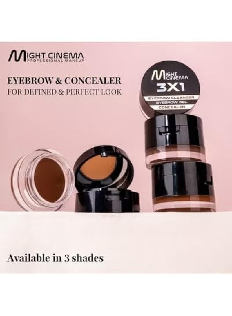 Waterproof eyebrow gel + concealer, 2-in-1 makeup kit, long-lasting eyebrow makeup, shade 101 - Image 5