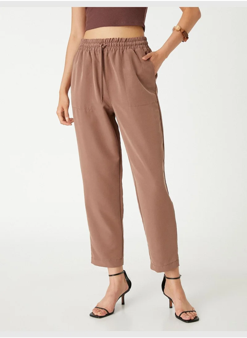 KOTON Drawstring Trousers Pocket Relax Fit