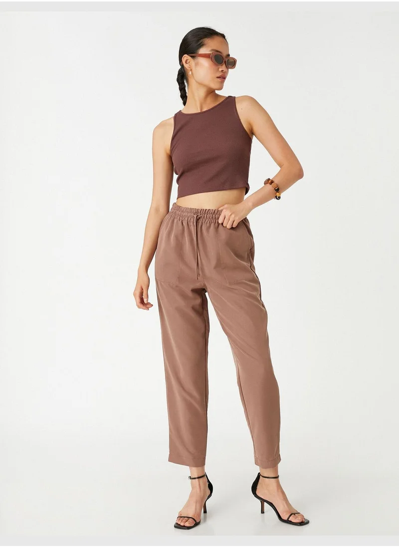 KOTON Drawstring Trousers Pocket Relax Fit