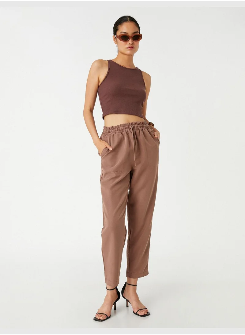 KOTON Drawstring Trousers Pocket Relax Fit