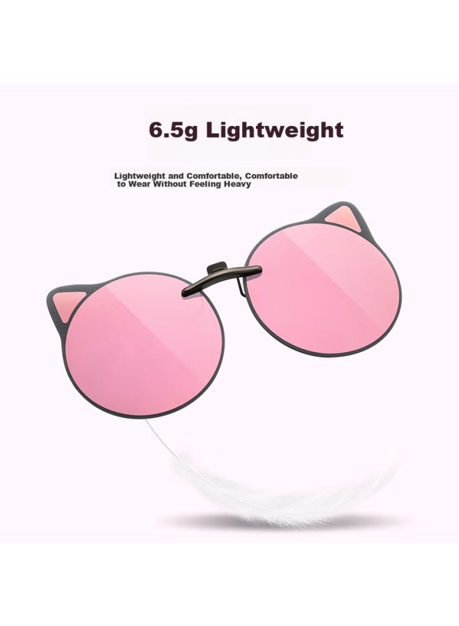 Parim Children's Myopia Sungl Clip-on, Ultra-light Flip-up Polarized Clip-on Sungl, Student Uv Protection Gl - Image 2