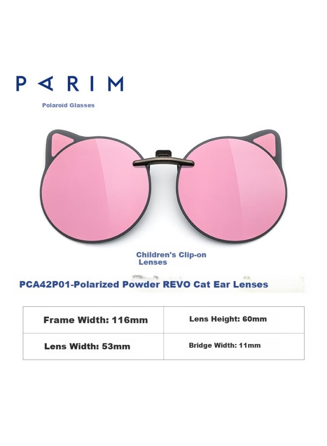Parim Children's Myopia Sungl Clip-on, Ultra-light Flip-up Polarized Clip-on Sungl, Student Uv Protection Gl - Image 3