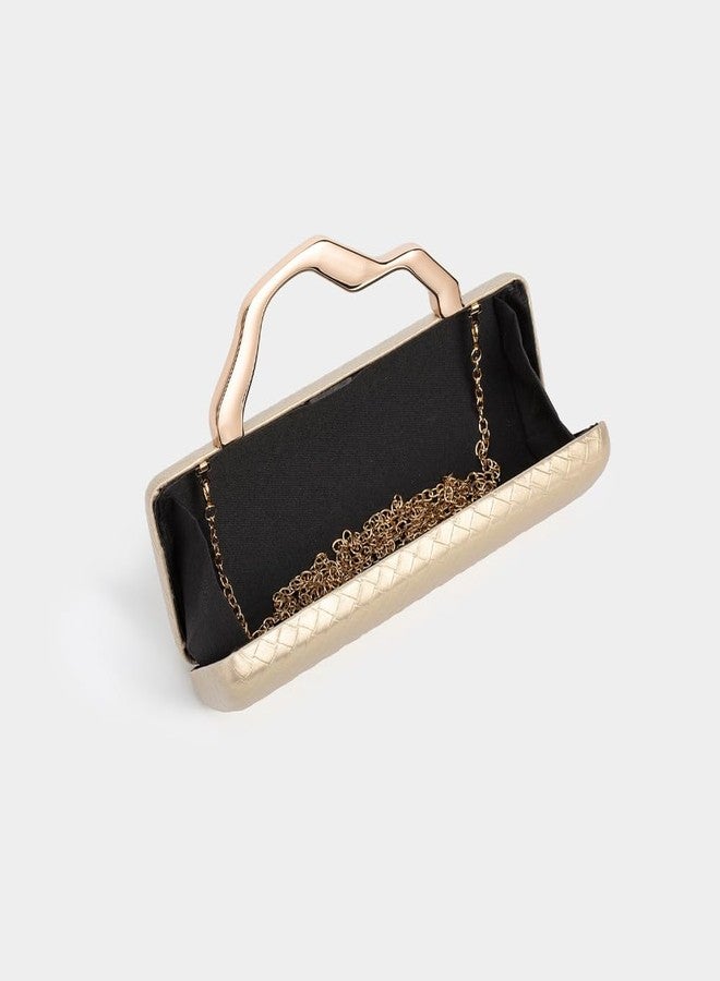 CUXVA Woven Pattern Clutch Purse for Women Pu Leather Evening Bag Unique Top Handle Handbag for Wedding Party Prom - Image 5