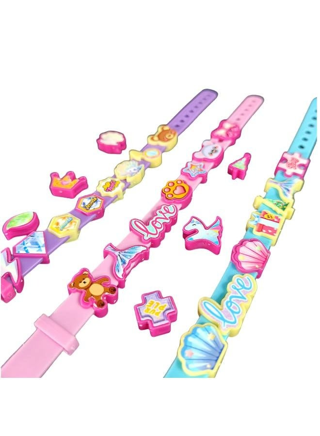 Jewelry Making Kit - Arts and Crafts for Girls Ages 3-7, Toys - Necklace Creative DIY Kit, No Wire Required - Image 2