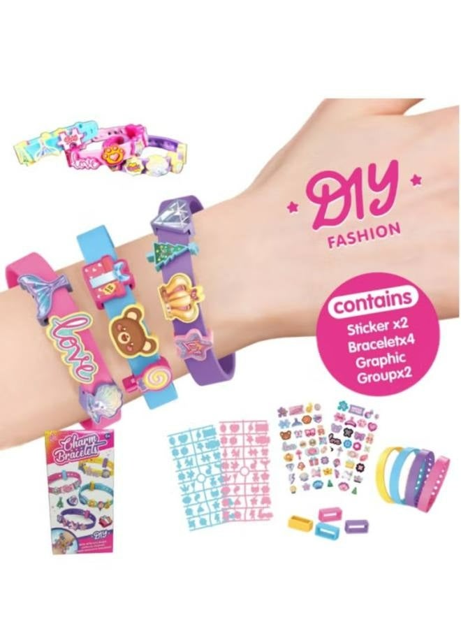 Jewelry Making Kit - Arts and Crafts for Girls Ages 3-7, Toys - Necklace Creative DIY Kit, No Wire Required - Image 1