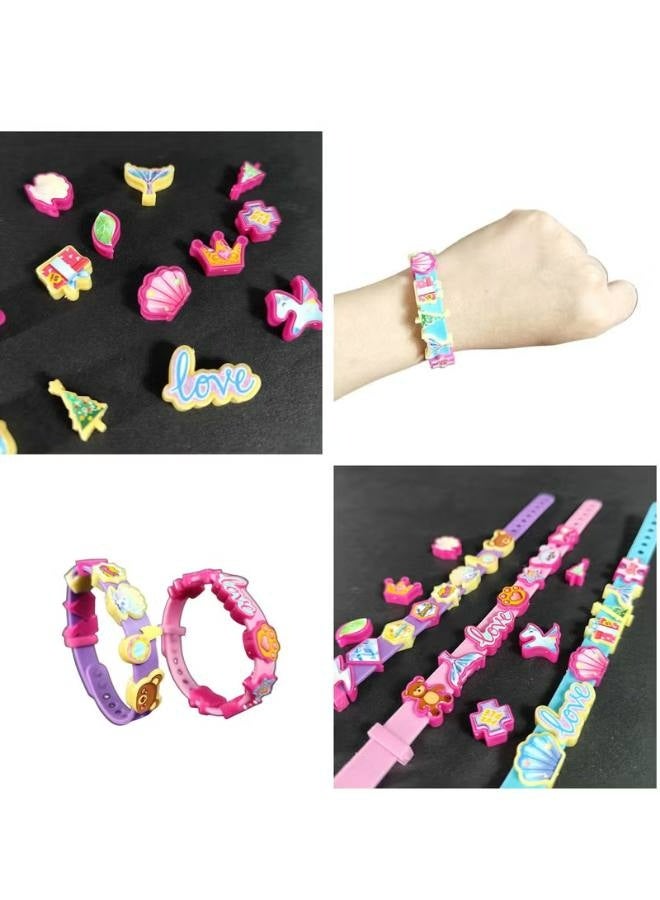 Jewelry Making Kit - Arts and Crafts for Girls Ages 3-7, Toys - Necklace Creative DIY Kit, No Wire Required - Image 4