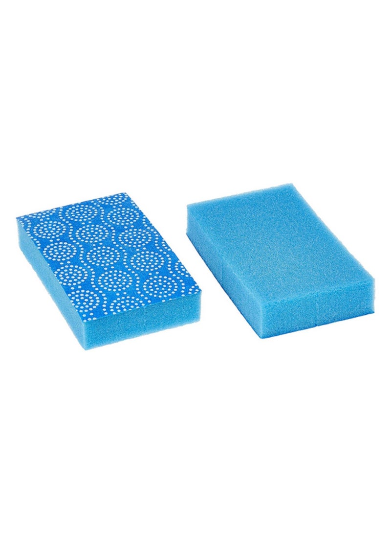 Scotch Brite 2-Piece Fresh Non Scratch Scrub Sponge Blue and White - Image 2