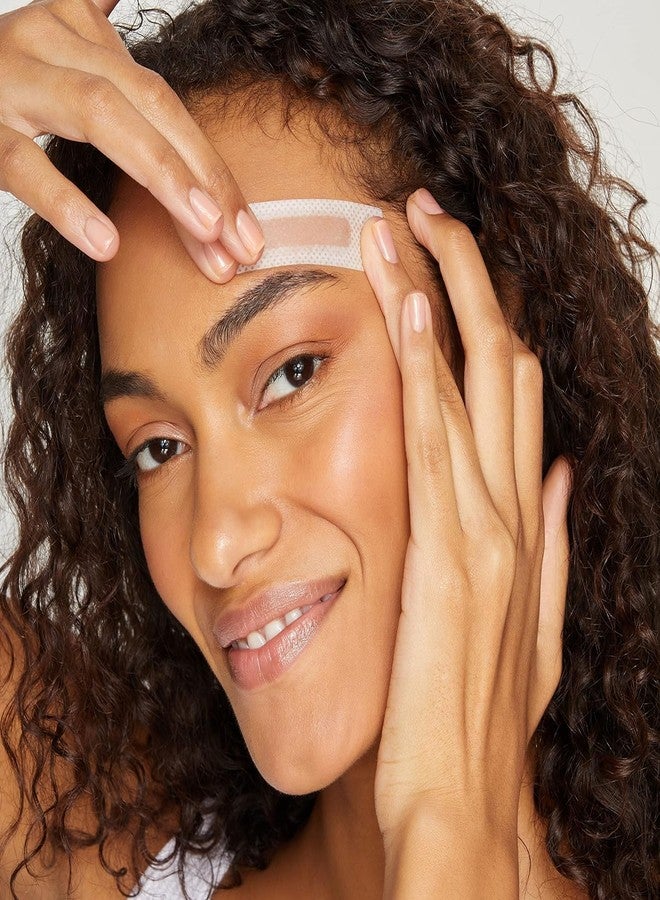 No mo-stache No Mo-Unibrow Shark Tank Wax Strips for Hair Removal - Hypoallergenic All Skin Types - Facial Hair Removal For Women - 12 Travel Friendly Wax Strips For Brows, Lip, Chin, Face + Post Wax Aloe Cream " - Image 3