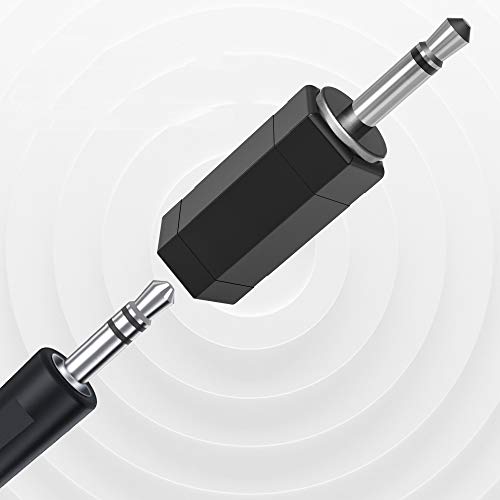 RFAdapter 2 Pack 3.5mm Mono to Stereo Adapter - 1/8" Mono Male Plug to TRS Stereo Female Jack for Radio, Headphone - Image 2