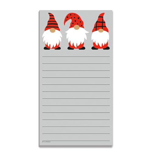 Current Christmas Gnomes Magnetic Notepad Set – Set of 2 Memo Pads, 60-Sheet Pads, 3½ x 6½ Inches, Shopping List, To-Do Notes, Printed in The USA - Image 3