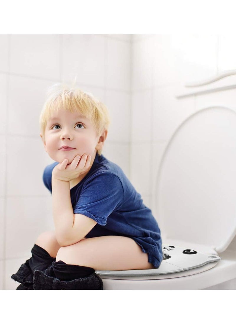 KASTWAVE غطاء مقعد المرحاض للأطفال الصغار، مقعد potty محمول مطور مع واقي للرذاذ للأطفال الصغار، سفر قابل للطي مع حقيبة حمل، أغطية مقاعد تدريب المرحاض غير القابلة للانزلاق للأطفال الصغار والأطفال  - Image 2