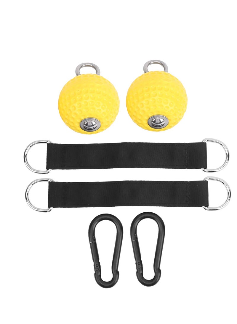 SYOSI Pull Up Ball Grip with Straps, Non-Slip Rock Climbing Holds Pull Up Power Ball for Strength Training Attachment, Grip Strength Trainer for Chin Up Bar, Kettlebell, Barbell Home Gym Workout - Image 5