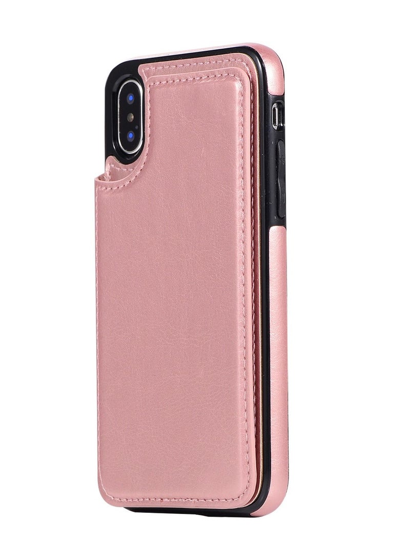 Loquat Suitable for iPhone mobile phone leather case crazy horse pattern sticker card - Image 1