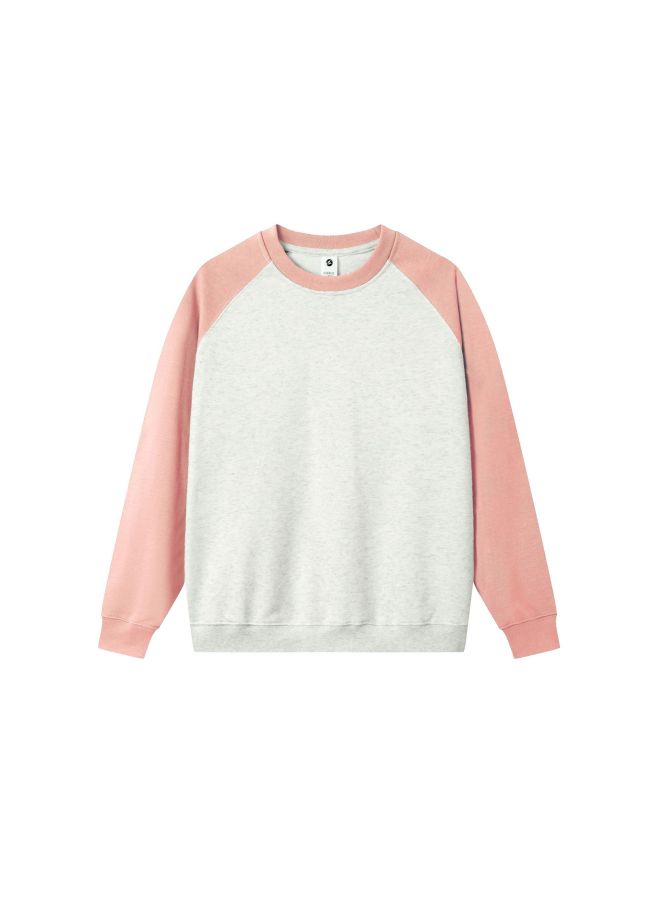 New Long-sleeved Coat Color Matching Sweater Work Clothes Printed Logo Student Class Uniform Group Activity Party