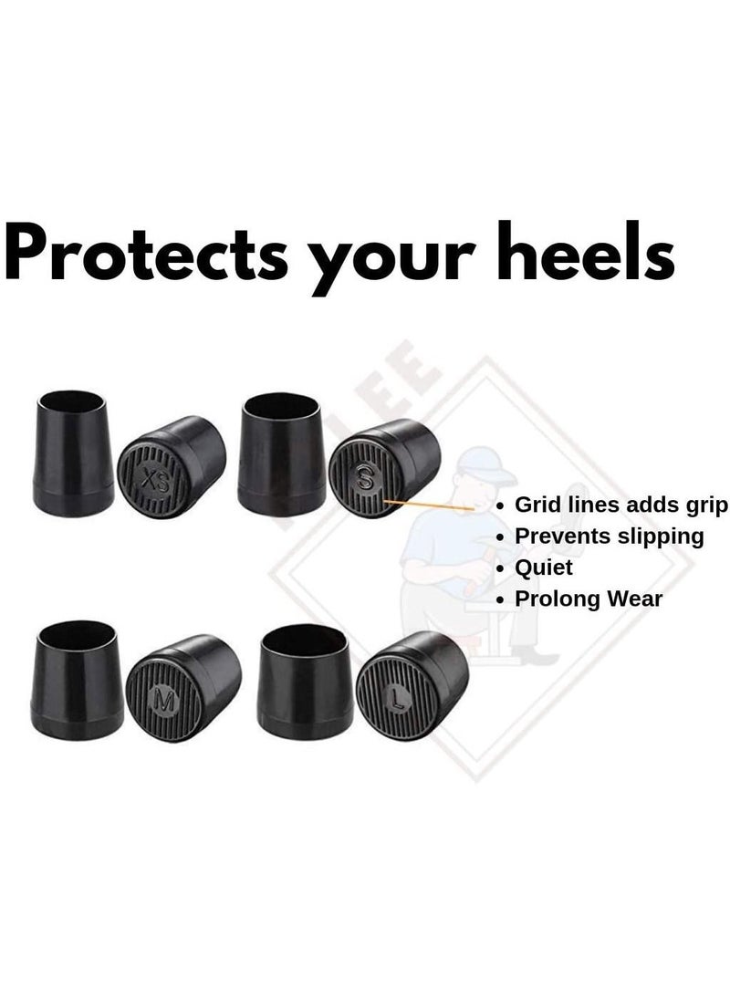 Generic 8 Pairs High Heel Protectors Repair Caps Tip Covers  - Image 2