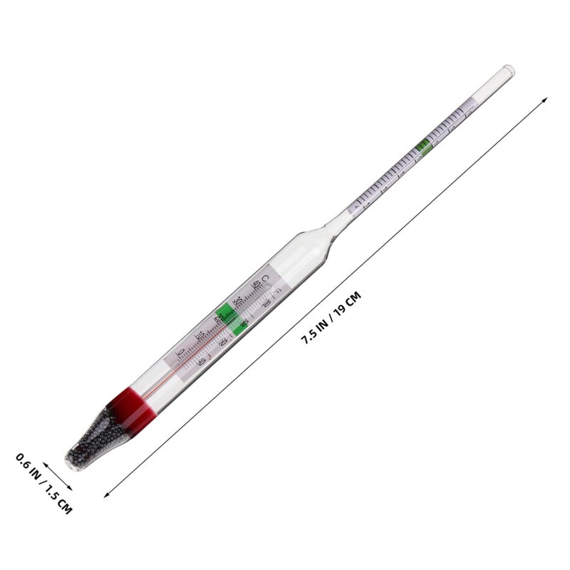 Hydrometer Set with Measuring Cylinder for Aquarium Saltwater Testing - Image 3
