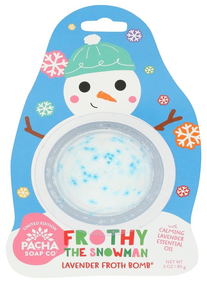 Pacha Soap Co Pacha Soap Frothy The Snowman Froth Bomb, 3 Oz - Image 1