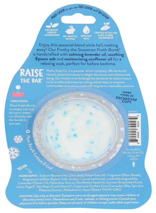 Pacha Soap Co Pacha Soap Frothy The Snowman Froth Bomb, 3 Oz - Image 2