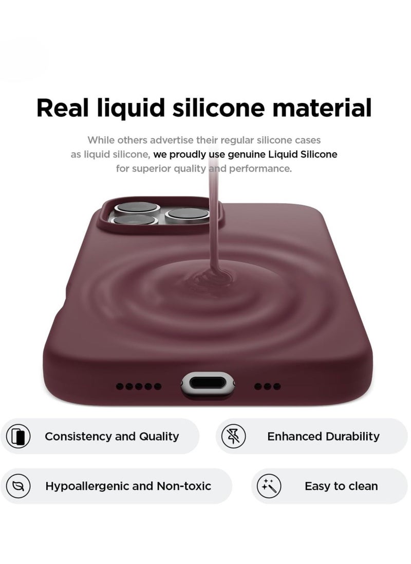 Raxoom iPhone 16 Pro Case Cover - Full Body Protection, Shockproof, Slim, Anti-Scratch Soft Microfiber Lining (Burgundy) - Image 2