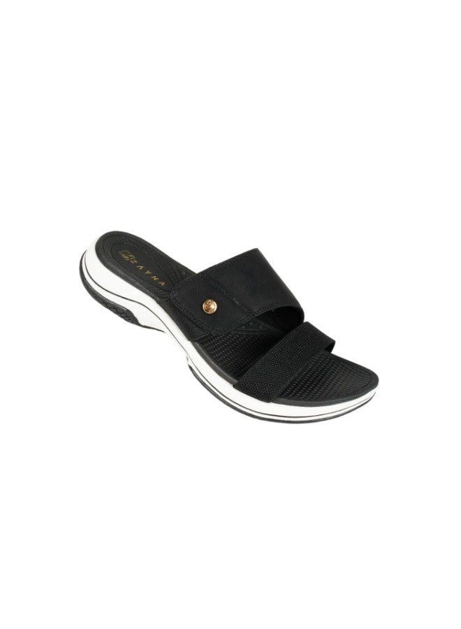 ZAYNA 221-185 Zayna Ladies Casual Sandals 23ABT172 Black - Image 1