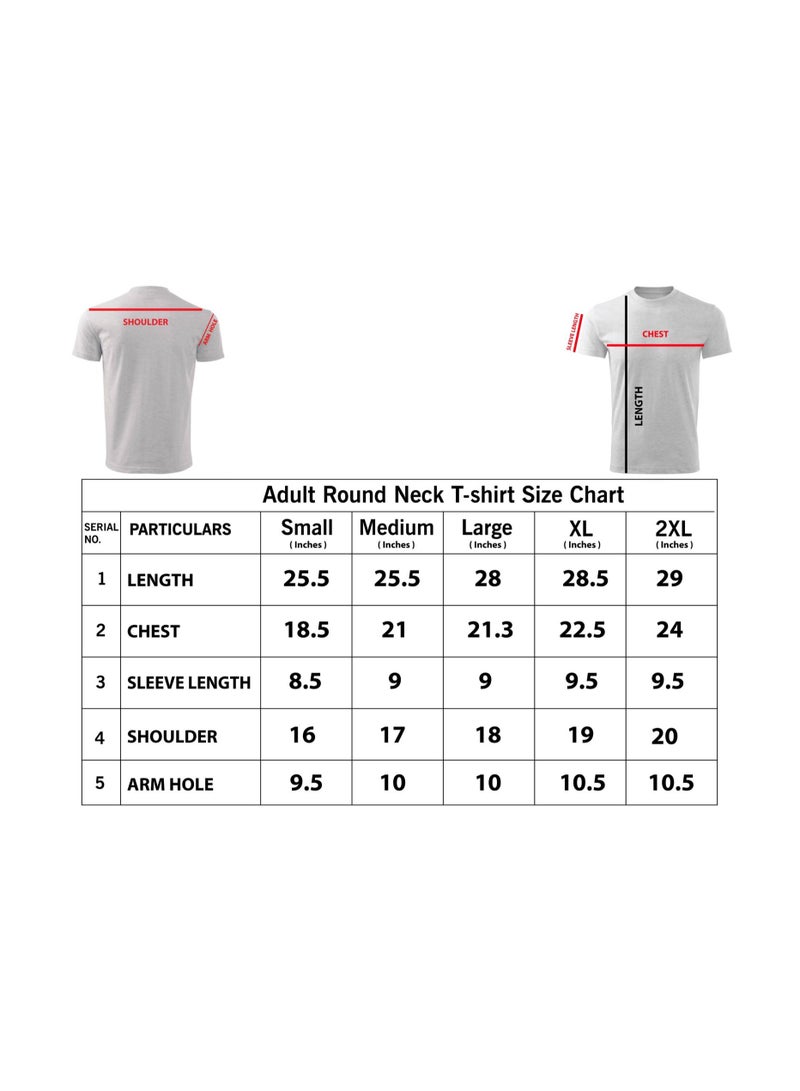 برينت شوب فور مي تي شيرت برقبة دائرية للبالغين للرجال من القطن الخالص الممشط للغاية للرجال، رقبة دائرية للرجال، مقاس مريح، قمصان عادية من القماش المسامي للرجال - Image 5