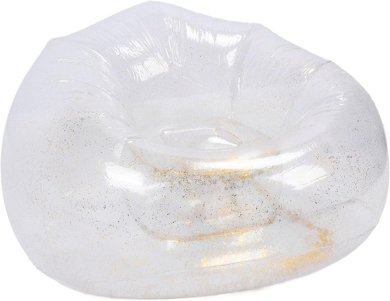 شكل عصري وعملي أريكة قابلة للنفخ من PVC شفافة، موفرة للمساحة، مريحة للاسترخاء، كرسي استلقاء قابل للنفخ محمول، أثاث قابل للنفخ لغرفة النوم، كرسي قابل للنفخ، شرفة، مسبح، سفر All space matching look - Image 1