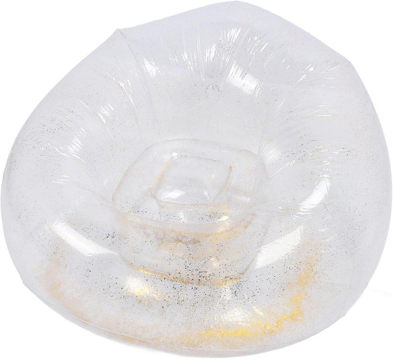 شكل عصري وعملي أريكة قابلة للنفخ من PVC شفافة، موفرة للمساحة، مريحة للاسترخاء، كرسي استلقاء قابل للنفخ محمول، أثاث قابل للنفخ لغرفة النوم، كرسي قابل للنفخ، شرفة، مسبح، سفر All space matching look - Image 5