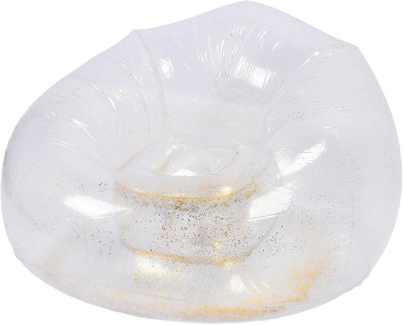 شكل عصري وعملي أريكة قابلة للنفخ من PVC شفافة، موفرة للمساحة، مريحة للاسترخاء، كرسي استلقاء قابل للنفخ محمول، أثاث قابل للنفخ لغرفة النوم، كرسي قابل للنفخ، شرفة، مسبح، سفر All space matching look - Image 2