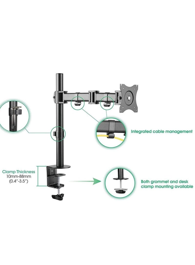 Star Single Monitor Arm Clamp and Bolt Through Mount Holds up to 32" and 17 6 lbs per Monitor - Image 5