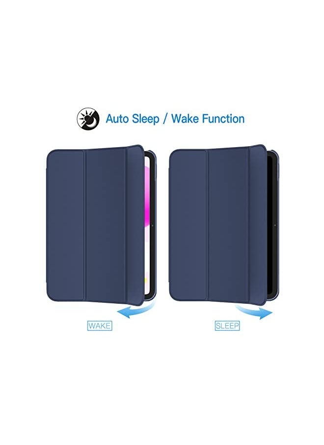 Jetech Case for iPad 10 (10.9-Inch, 2022 Model, 10th Generation), Slim Stand Hard Back Shell Cover with Auto Wake/Sleep (Navy)  - Image 5