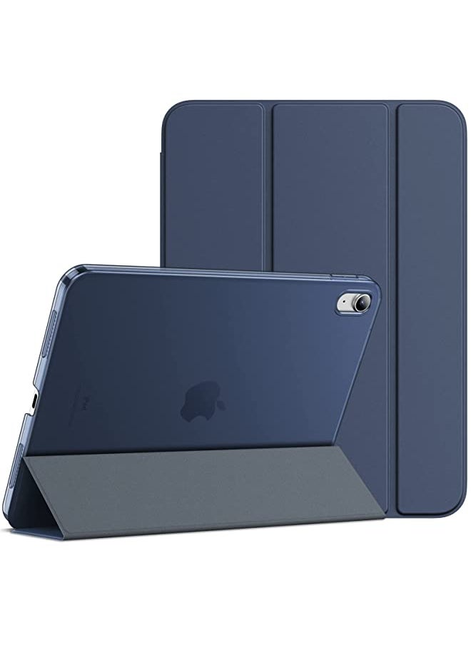 Jetech Case for iPad 10 (10.9-Inch, 2022 Model, 10th Generation), Slim Stand Hard Back Shell Cover with Auto Wake/Sleep (Navy)  - Image 1