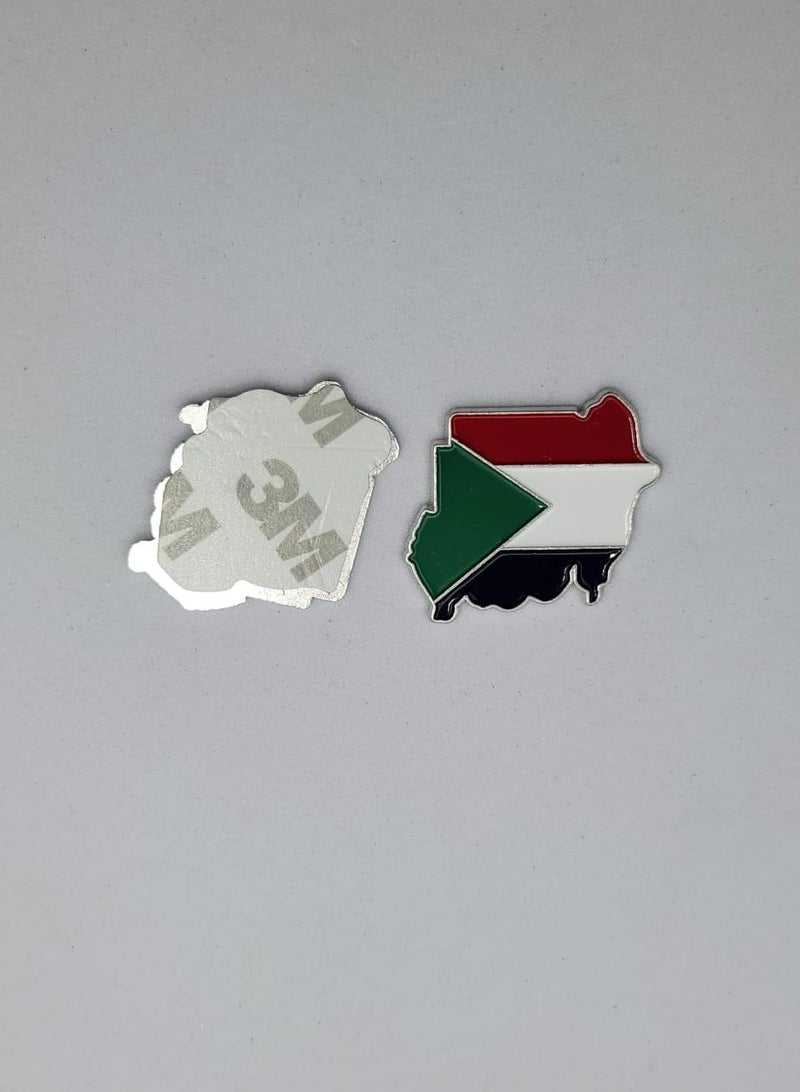 Kipfy Sudan Map shape Flag Sticker for Mobile, Laptop Accessories Fans Stickers Display for,I pad, Backpacks, and Collectors Walls, Doors, Cars, Trucks, Motorcycl - Image 2