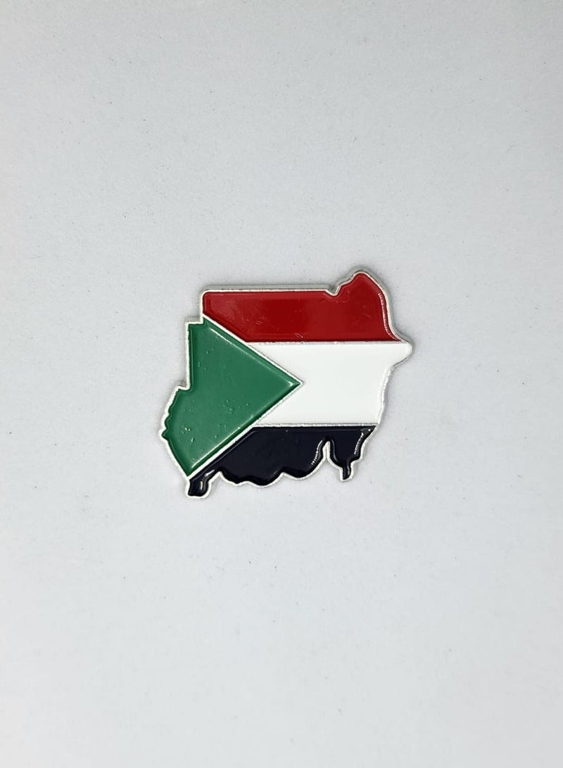 Kipfy Sudan Map shape Flag Sticker for Mobile, Laptop Accessories Fans Stickers Display for,I pad, Backpacks, and Collectors Walls, Doors, Cars, Trucks, Motorcycl - Image 1