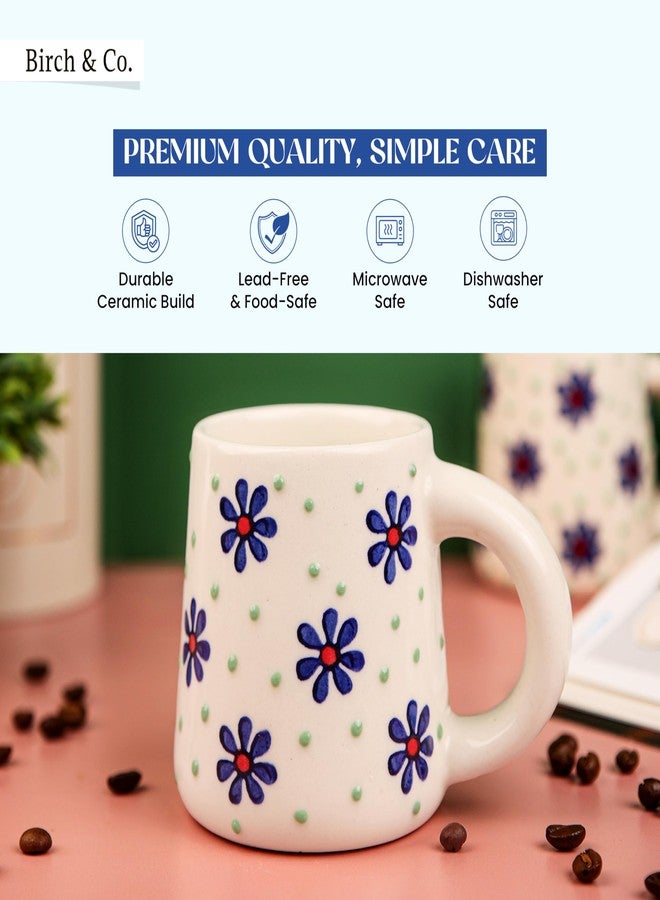 Birch & Co. Cups & Mugs - Coffee Mugs Set of 2 - Tea Cup - Ceramic Coffee Cup, Elegant Gift Pack, Microwave and Dishwasher Safe, Stylish Modern Design for Home & Office,BlueBrew Mug - Image 3
