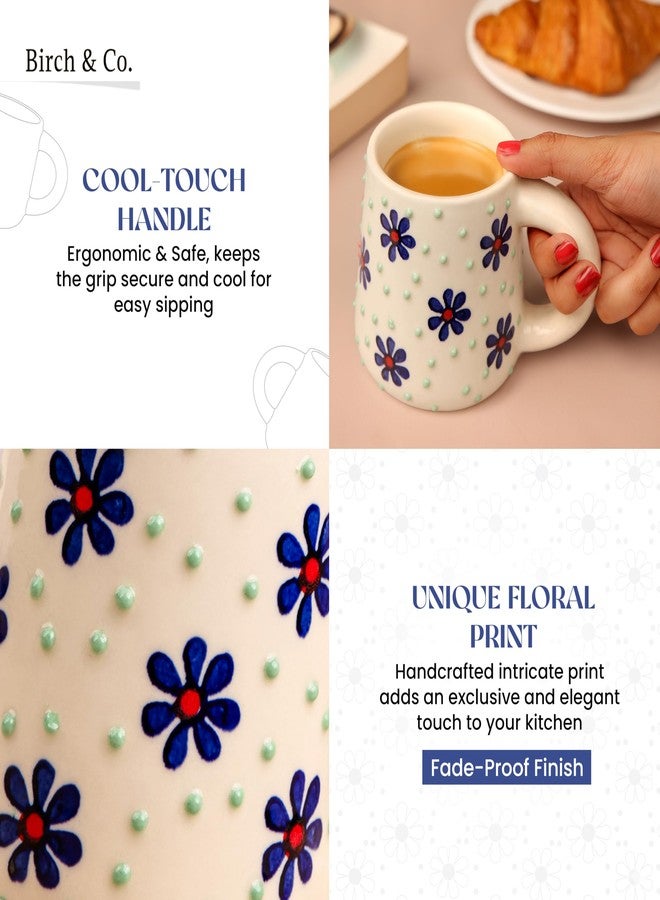 Birch & Co. Cups & Mugs - Coffee Mugs Set of 2 - Tea Cup - Ceramic Coffee Cup, Elegant Gift Pack, Microwave and Dishwasher Safe, Stylish Modern Design for Home & Office,BlueBrew Mug - Image 4