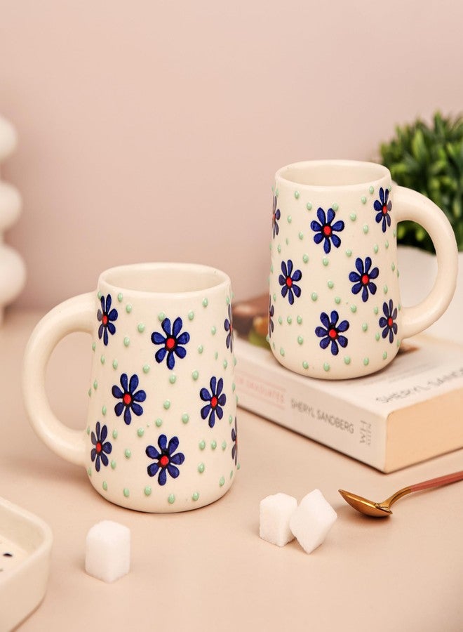 Birch & Co. Cups & Mugs - Coffee Mugs Set of 2 - Tea Cup - Ceramic Coffee Cup, Elegant Gift Pack, Microwave and Dishwasher Safe, Stylish Modern Design for Home & Office,BlueBrew Mug - Image 1