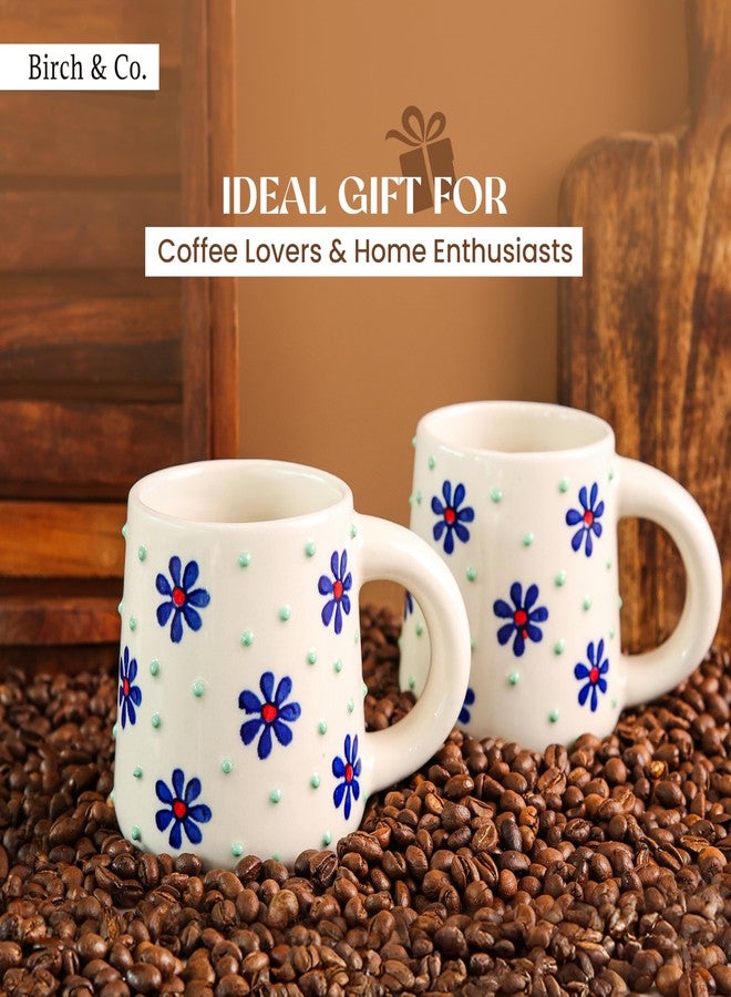 Birch & Co. Cups & Mugs - Coffee Mugs Set of 2 - Tea Cup - Ceramic Coffee Cup, Elegant Gift Pack, Microwave and Dishwasher Safe, Stylish Modern Design for Home & Office,BlueBrew Mug - Image 5