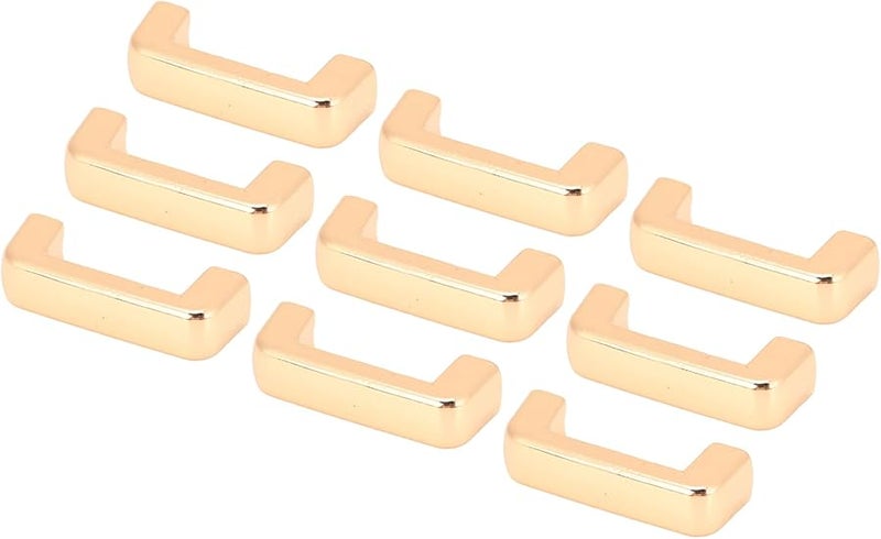 طقم مشبك جسر مقوس من سبيكة الزنك الذهبي 20 قطعة للحقائب الجلدية والأحزمة والملابس - Image 3