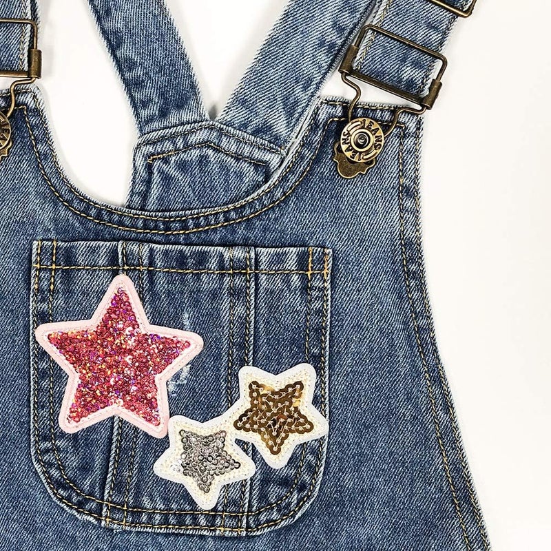 Peacolate 4-11T Little&Big Girls Jumper Dress Casual Strap Denim Overalls - Image 4
