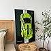 iLuane Display Wallboard for 42115 Building Set Adult Collectibles Wall Mount Home or Office Dcor Pinstriped No Car Included - Image 2