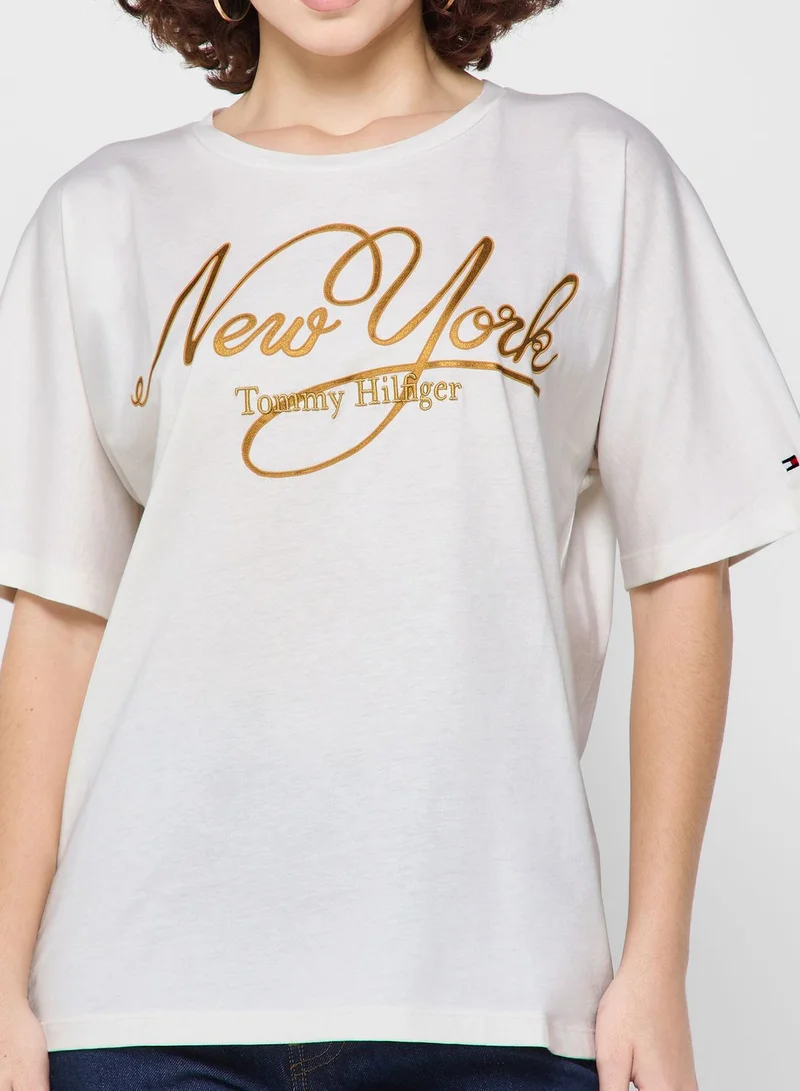 TOMMY HILFIGER Crew Neck Logo T-Shirt