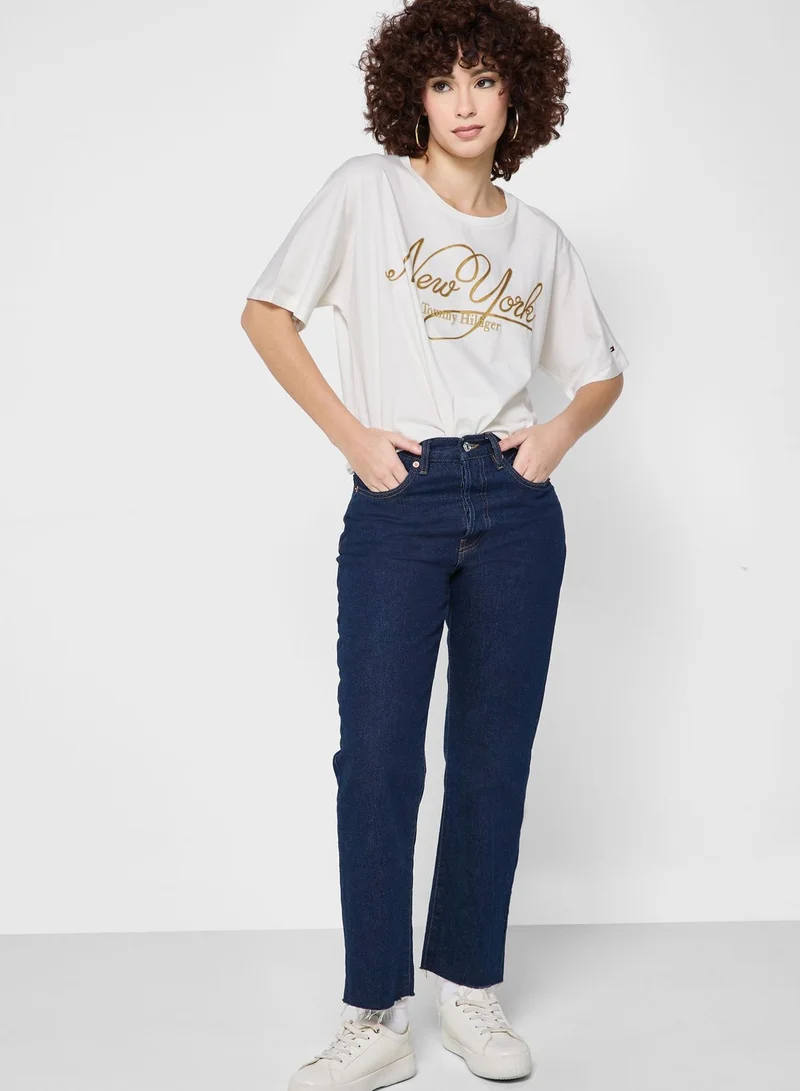 TOMMY HILFIGER Crew Neck Logo T-Shirt
