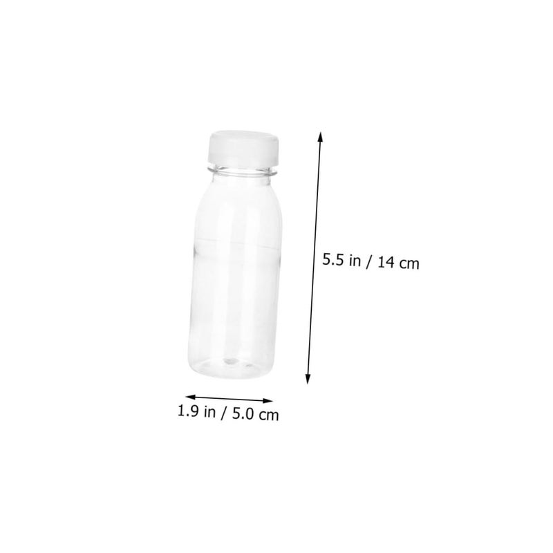 8 Pcs Transparent PET Plastic Juice Bottles Food Grade High Temperature Resistant - Image 3