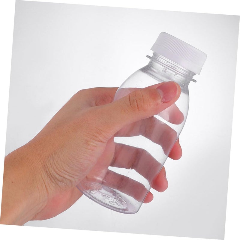 8 Pcs Transparent PET Plastic Juice Bottles Food Grade High Temperature Resistant - Image 4