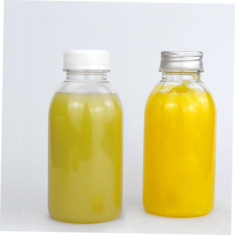 8 Pcs Transparent PET Plastic Juice Bottles Food Grade High Temperature Resistant - Image 5