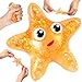AiSiXin Starfish Sugar Ball Stress Balls for Adults Starfish Malt Sugar Balls Slow Rise Sensory Fidget Toy for Kids Squeeze Ball Squishy Star Stress Relief Toys for Classroom Prizes Party Favors Orange - Image 2