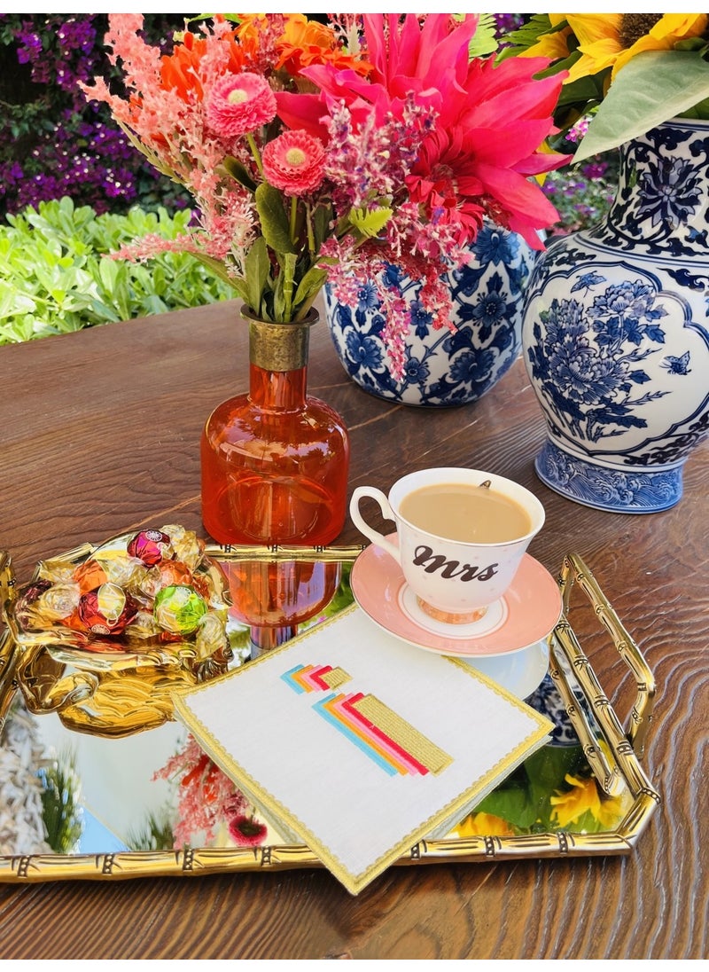 Ge Living Rainbow I Letter Cocktail Napkin (1 Piece)  - Image 3