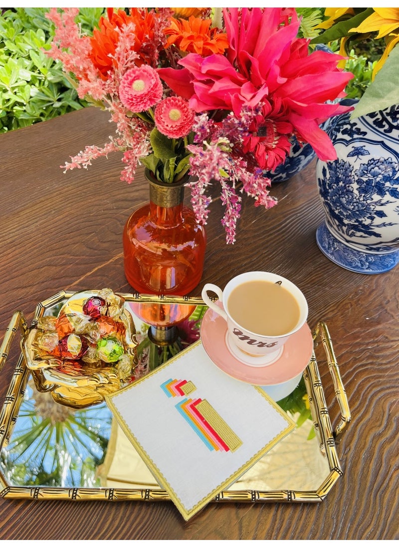 Ge Living Rainbow I Letter Cocktail Napkin (1 Piece)  - Image 4